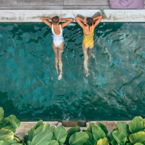 Piscine chauffée pendant le séjour
